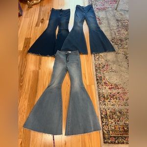 Free People Flare Jeans size 27. $55 each pair…or 130 for all 3